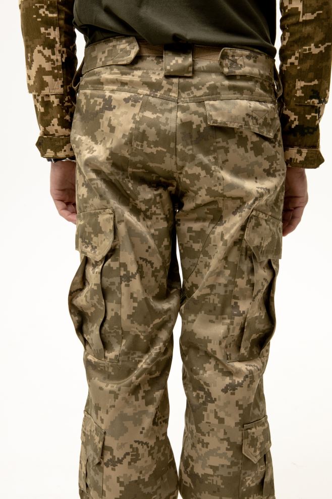 Військова чоловіча форма піксель ЗСУ: кітель і штани (водонепроникна тканина)